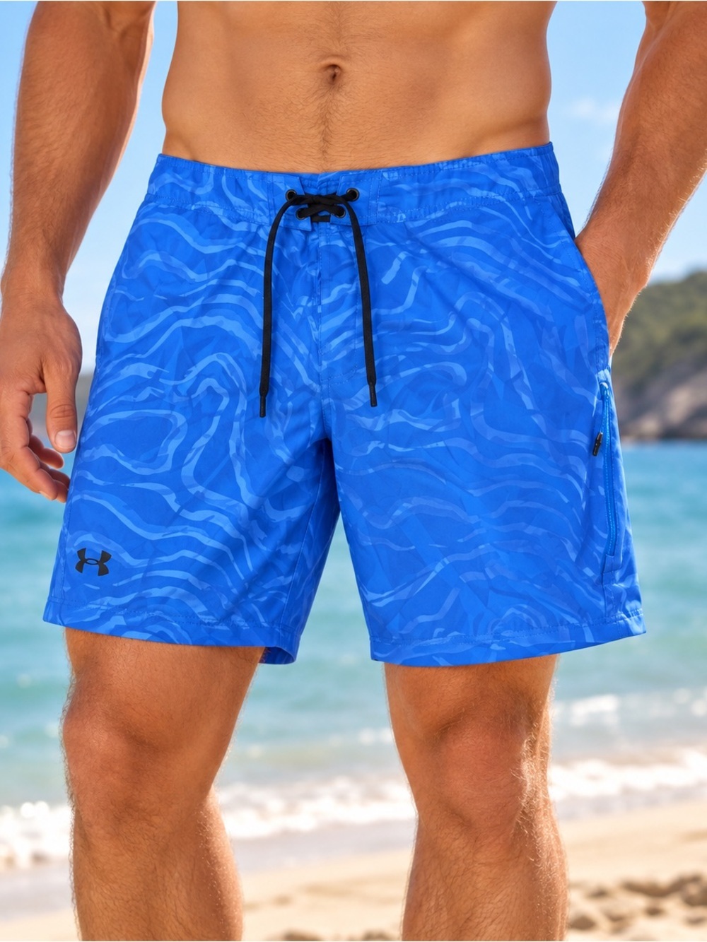 Under Armour UA Shorebreak Board Shorts Mens 40 Blue